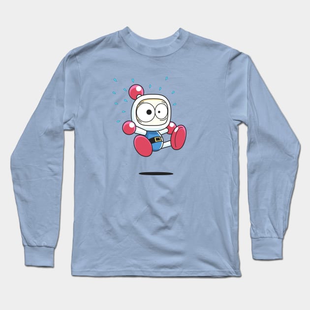 Bomberman / Dyna Blaster (Shock) Long Sleeve T-Shirt by LeeRobson